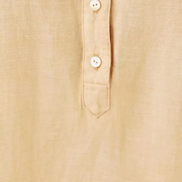 🆕 Lilly Pulitzer ELLOWYN LINEN 👗”Wicker Tan X Resort White” MSRP $188 NWT sz XXL - Picture 4 of 4